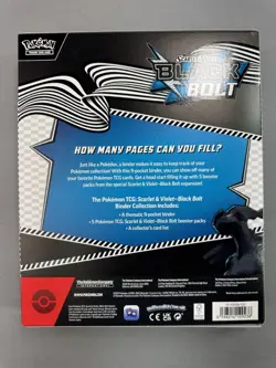 Pokemon TCG Black Bolt Binder Collection Box Factory Sealed New - Image 3