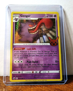 POKEMON GENGAR 057/198 HOLO RARE TRICK OR TRADE HALLOWEEN LP - Image 3