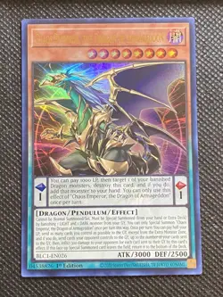YuGiOh! Chaos Emperor, the Dragon of Armageddon BLC1-EN026 Ultra Rare (Gold) NM - Image 1