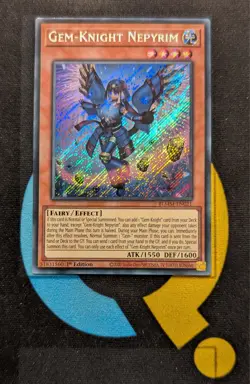BLMM-EN021 Gem-Knight Nepyrim Secret Rare 1st Ed YuGiOh - Image 1
