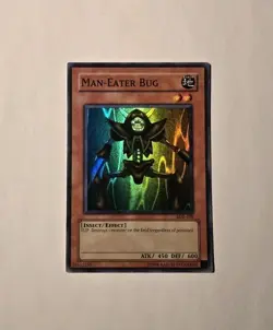 Yugioh Man-Eater Bug LOB-108 Super Rare Unlimited LP - Image 1
