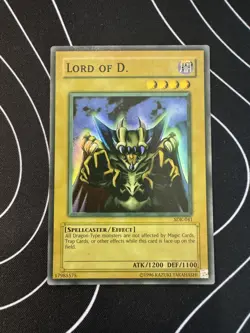 YuGiOh 2002 Lord Of D. SDK-041 Super Rare Unlimited - Heavy Faded Error LP - Image 1