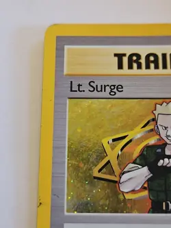 Lt. Surge 17/132 Gym Heroes 2000 Holo Rare WOTC Pokemon Card TCG - Image 3
