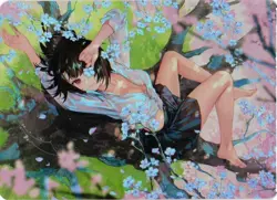 ORIGINAL ART By ATdan Barefeet Goddess Story Anime Waifu Custom Card - Image 1