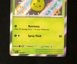 Pokemon Card TCG - Smoliv 102/091 - Paldean Fates - Baby Shiny Rare - NM ⭐ - Image 3