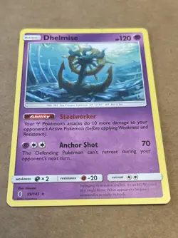 Pokemon Card TCG SM Guardians Rising Dhelmise 59/145 Excellent Lightly Played - Image 1