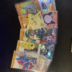 Pokemon Holo PRISM Japanese VENDING MACHINE RARE Vintage cards and Fan art lot!! - Image 1