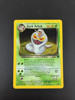 Dark Arbok 2/82 Pokemon Card Holo WOTC Team Rocket - LP/Good Condition - Image 1