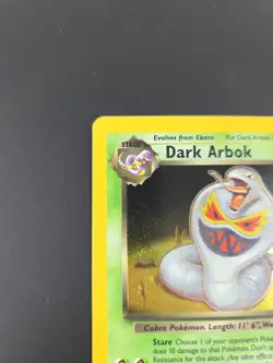 Dark Arbok 2/82 Pokemon Card Holo WOTC Team Rocket - LP/Good Condition - Image 2
