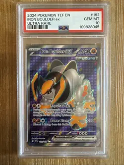 Iron Boulder ex - 192/162 - Pokemon Temporal Forces Full Art Card PSA 10 - Image 1