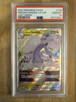 Hisuian Goodra VSTAR - 136/196 - Pokemon Lost Origins Ultra Rare Card PSA 10 - Image 1