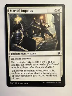 Martial Impetus x1 - Commander Legends: Battle for Baldur's Gate - NM-033/361 - Image 1