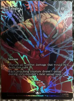 NM Borderless Tangle, MTG, Marvel's Spider-Man, Magic the Gathering, 38 - Image 1