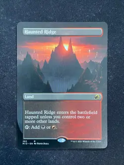 Haunted Ridge BORDERLESS - Innistrad Midnight Hunt (Magic/MTG) - Image 1