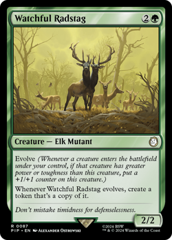 Watchful Radstag #87 | Near Mint | Fallout Magic MTG - Image 1