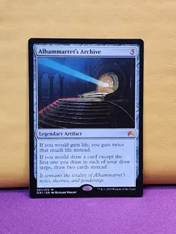 1x Alhammarret's Archive, LP (see photos), ORI, Magic: the Gathering, MtG - Image 1