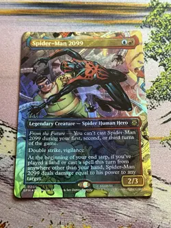 MTG FOIL Spider-Man 2099 No. 205 Full Art English SPM - Image 2