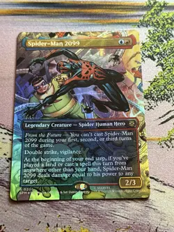 MTG FOIL Spider-Man 2099 No. 205 Full Art English SPM - Image 3