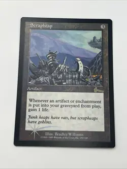 Scrapheap Urza’s Legacy FOIL Near Mint Never Played Mtg Magic The Gathering - Image 4