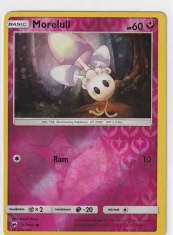 Pokemon Karte Nacht in Flammen Nr. 97/147 Morelull Reverse Holo englisch - Image 1