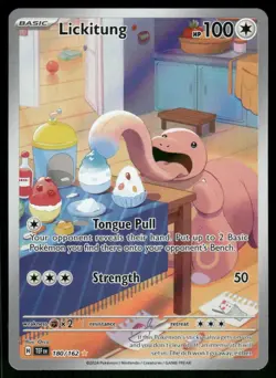 Lickitung - 180/162 Illustration Rare Holo NM Pokemon SV05: Temporal Forces - Image 1