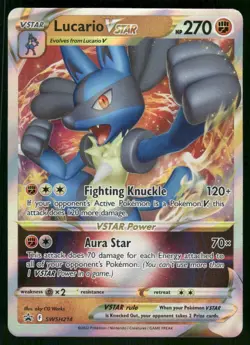 Lucario VSTAR - SWSH214 Promo Holo NM Pokemon SWSH: Sword & Shield Promo Cards - Image 1