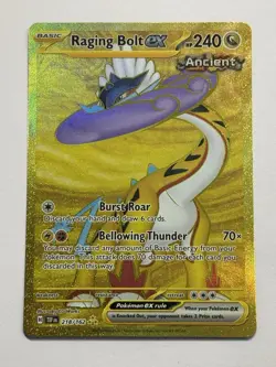 Raging Bolt ex - 218/162 Hyper Rare Holo NM Pokemon SV05: Temporal Forces - Image 1