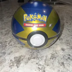 FACTORY SEALED Pokemon TCG Quick Ball Pokeball Tin J21 New - Image 1