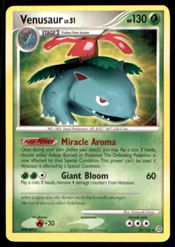2007 Diamond & Pearl - Secret Wonders Venusaur Stage 2/Rare #20 - Image 1