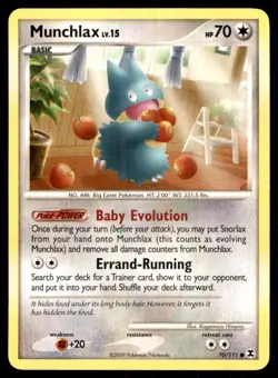 2009 Platinum - Rising Rivals Munchlax Basic/Common #70 - Image 1