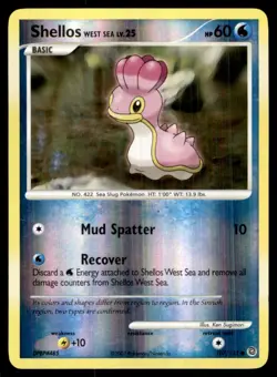 2007 Diamond & Pearl - Secret Wonders Reverse Holo Shellos #107 - Image 1