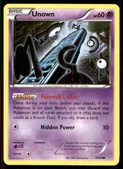 2015 XY - Ancient Origins Unown Basic/Common #30 - Image 1