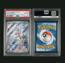 Ns Reshiram Stamped Promo PSA 10 2025 Pokemon Journey Together Box Topper - Image 3