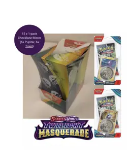 Pokemon Twilight Masquerade Checklane Blister Display SEALED ENGLISH - SHIP FAST - Image 1
