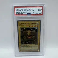 Yu-Gi-Oh! PSA 9 Metal Raiders 1st Ed Sanga Thunder Suijin MRD-025 027 eng 2002 - Image 1
