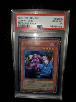 Yugioh 2007 Gemini Imps PP01-EN005 PSA 10 (Full Holo Bleed 🩸) - Image 4