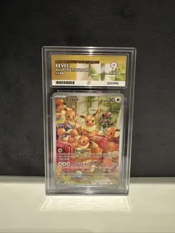 Eevee Illustration Rare - 188/167 Twilight Masquerade Graded ACE 9 Pokemon Card - Image 1