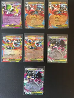 Mega Ex Card Lot - NM - Mega Evolution - 7 Cards - Image 1