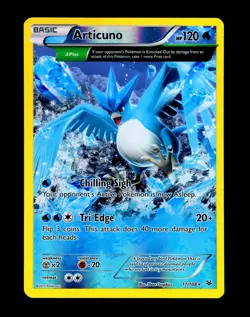 2015 Pokemon ARTICUNO Roaring Skies REVERSE HOLO Foil Rare XY Set Card 17/108 NM - Image 3