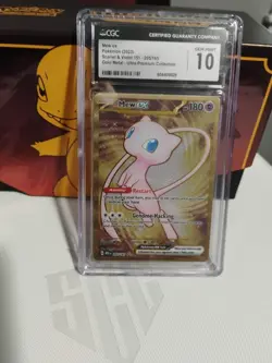 Pokemon Mew EX Gold Hyper Rare Holo TCG Card Scarlet & Violet - Image 2