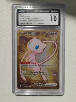Pokemon Mew EX Gold Hyper Rare Holo TCG Card Scarlet & Violet - Image 3