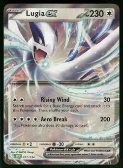 Lugia ex 017/034 Classic Collection Holo NM Pokemon Trading Card Game Classic - Image 1