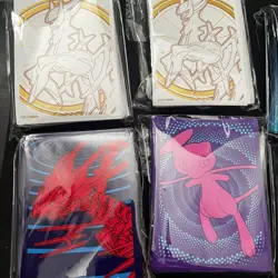 Lot of 6 Pokemon Card Sleeves Sets - Arceus Mewtwo Mew Rayquaza Pikachu 350+ - Image 3
