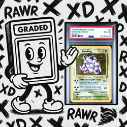 2000 POKEMON BASE SET 2 #11 NIDOKING-HOLO PSA 6 Graded Card - Image 1