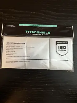 TitanShield Premium Clear Card Sleeves (150 ct) - Standard Size TCG/MTG/Pokemon - Image 1
