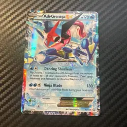 Pokemon TCG Ash-Greninja EX XY Black Star Promo XY133 Holo Card TCG Regular Size - Image 1