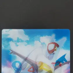 Latias Latios Pokemon Carddass Zukan Card Pair 3D-lenticular Nintendo Japanese - Image 4