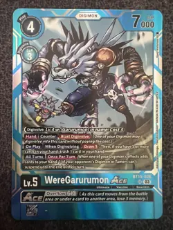 Digimon Card Game WereGarurumon ACE BT15-026 SR Foil NM - Image 1