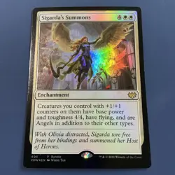 MTG Sigarda's Summons (404/596) Innistrad Crimson Vow NM FOIL - Image 2