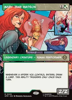 Mary Jane Watson - FOIL BORDERLESS - Marvel's Spider Man - MTG - Image 1